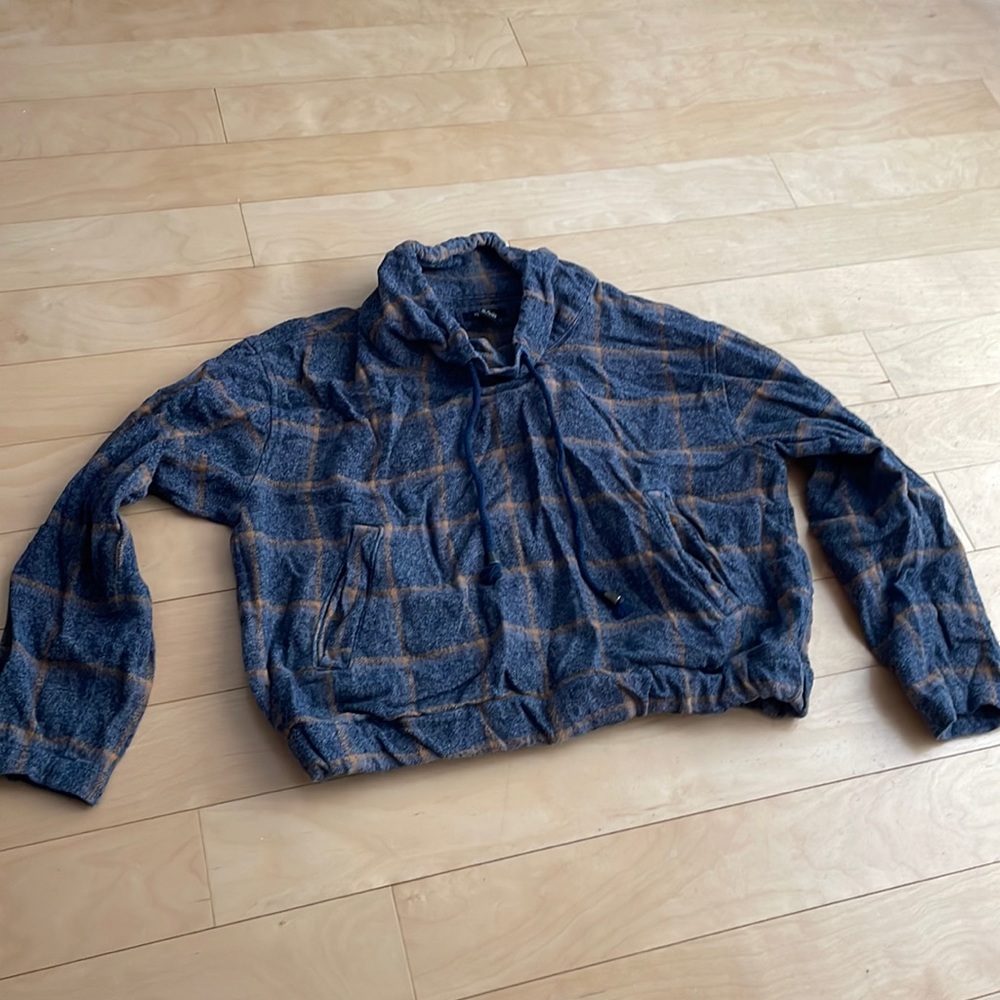 Cropped plaid sweater
